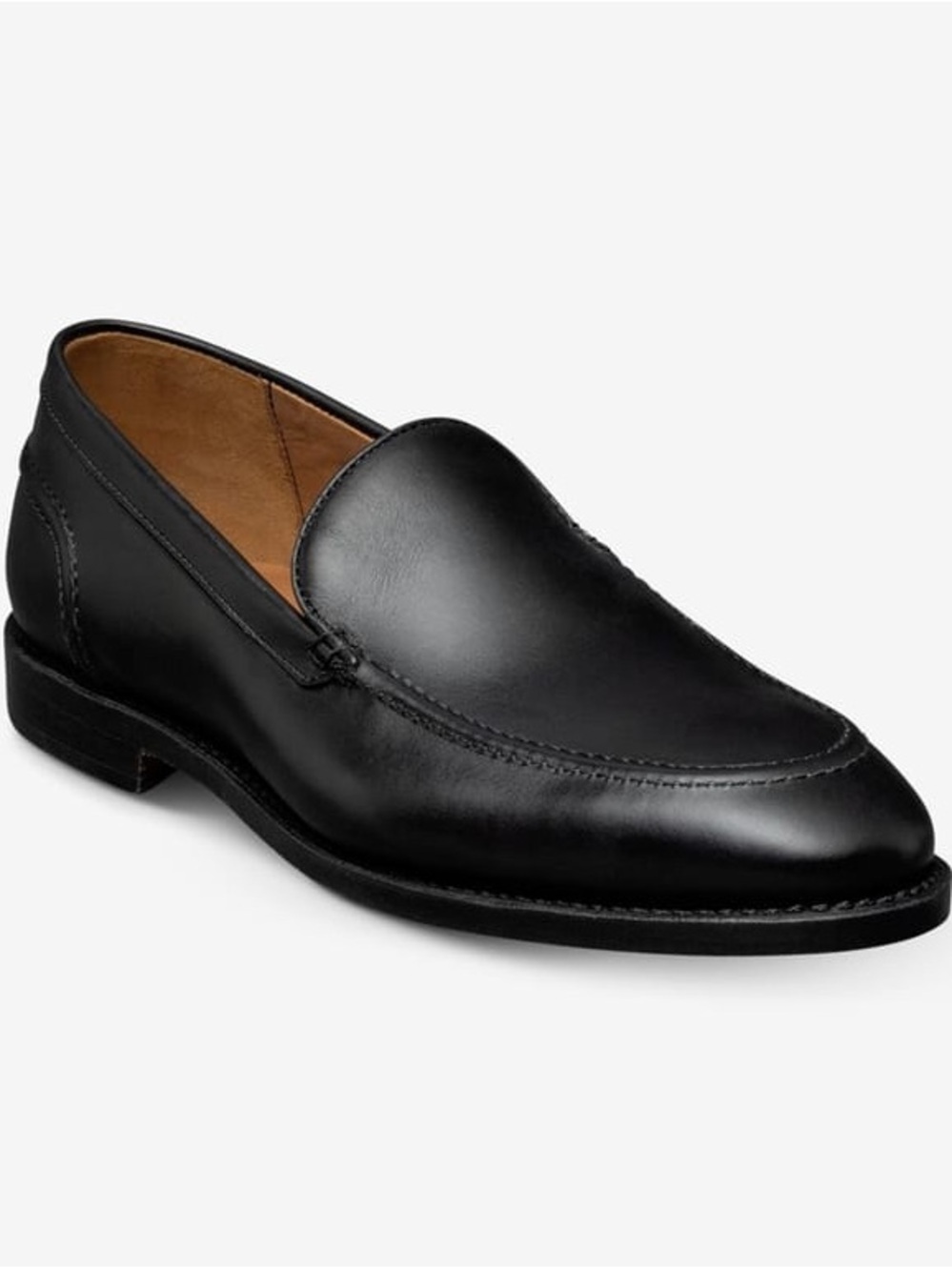 Allen Edmonds Randolph Venetian Loafers Mens 10 D Black Leather Slip On 7424